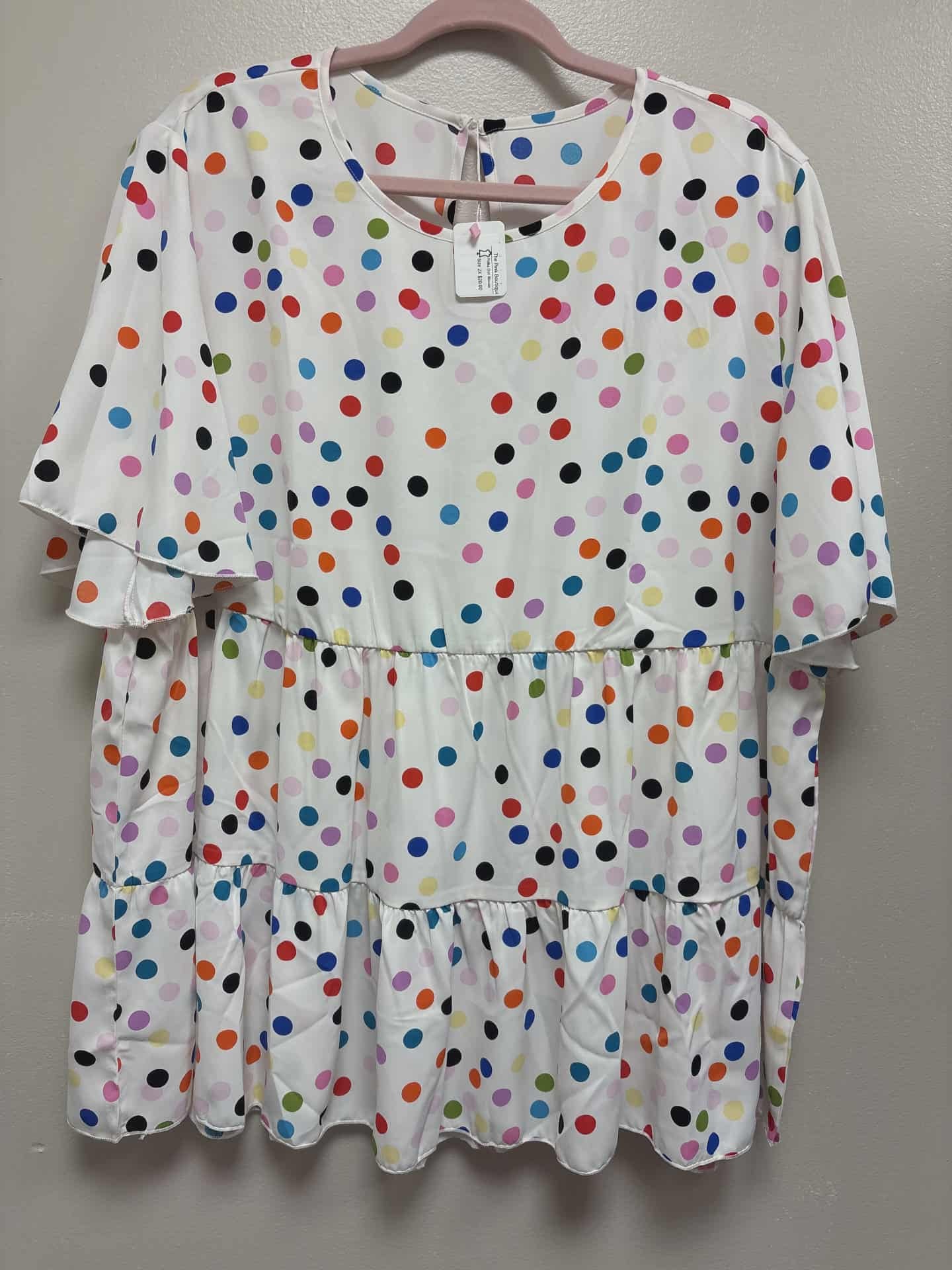 Colorful Polka Dot Top