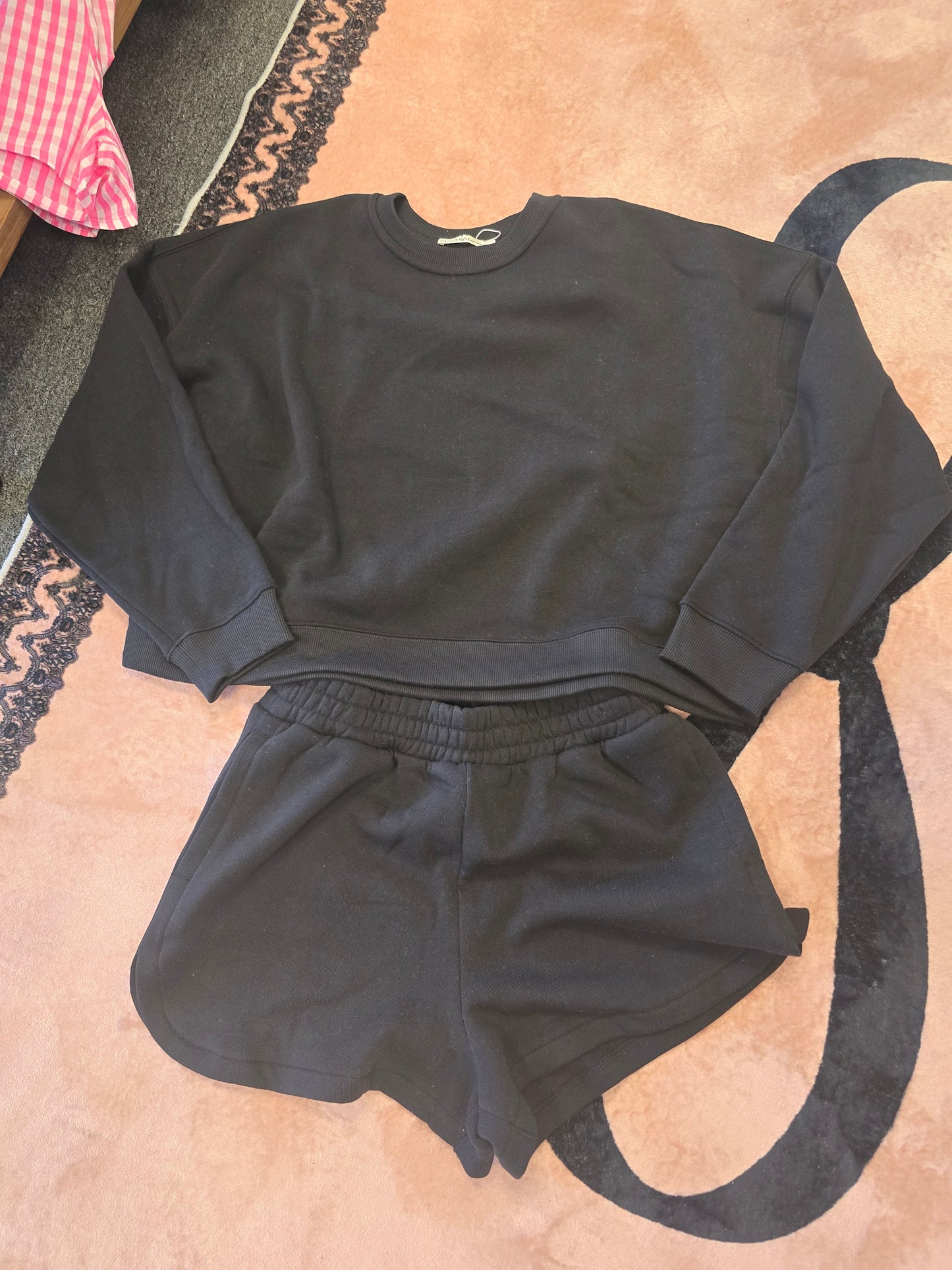 Fleece LS Sweatshirt and Short Set