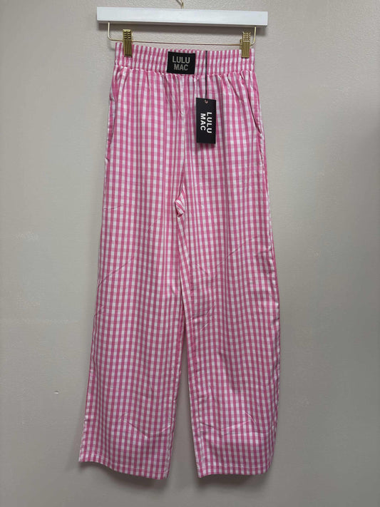 Pink Gingham Pants