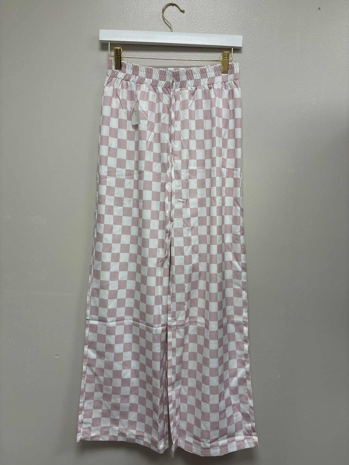 Pink Checkered Pants