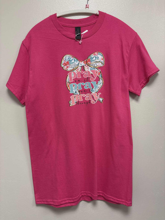 Pink Pray Graphic Tee