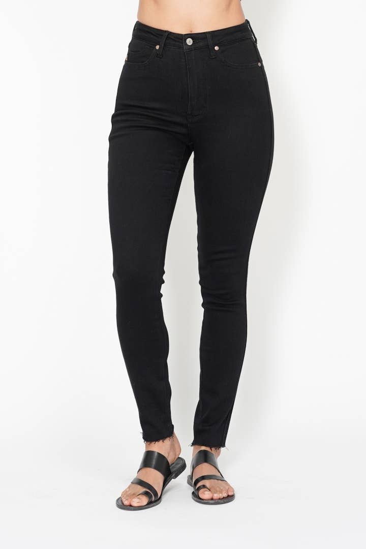 High Waisted Tummy Control Shield Pockets Skinny