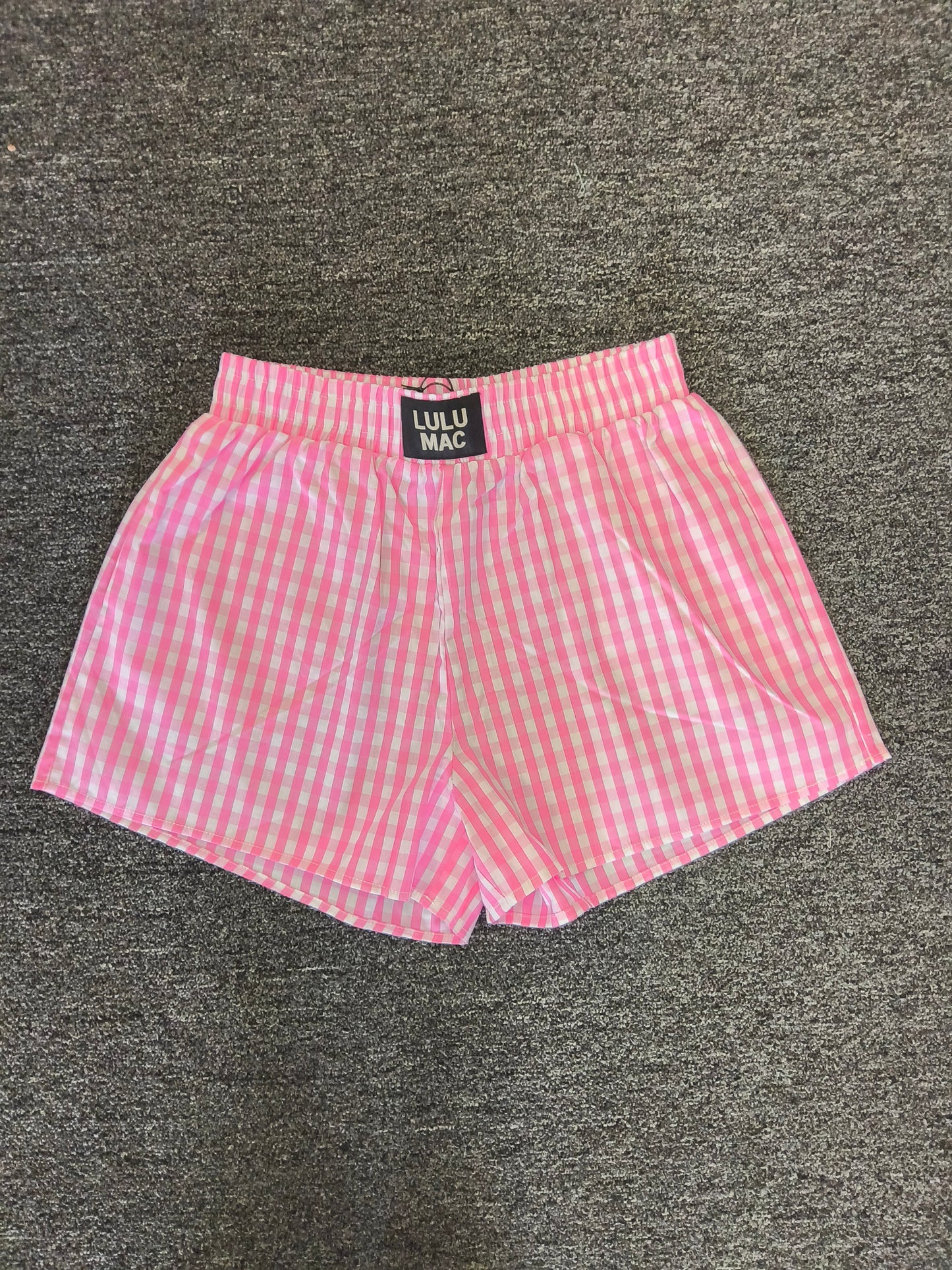 Hot Pink Plaid Boxer Short