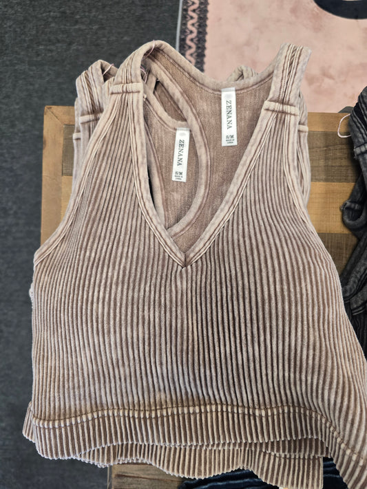 Racerback Tank Top Padded (removable)