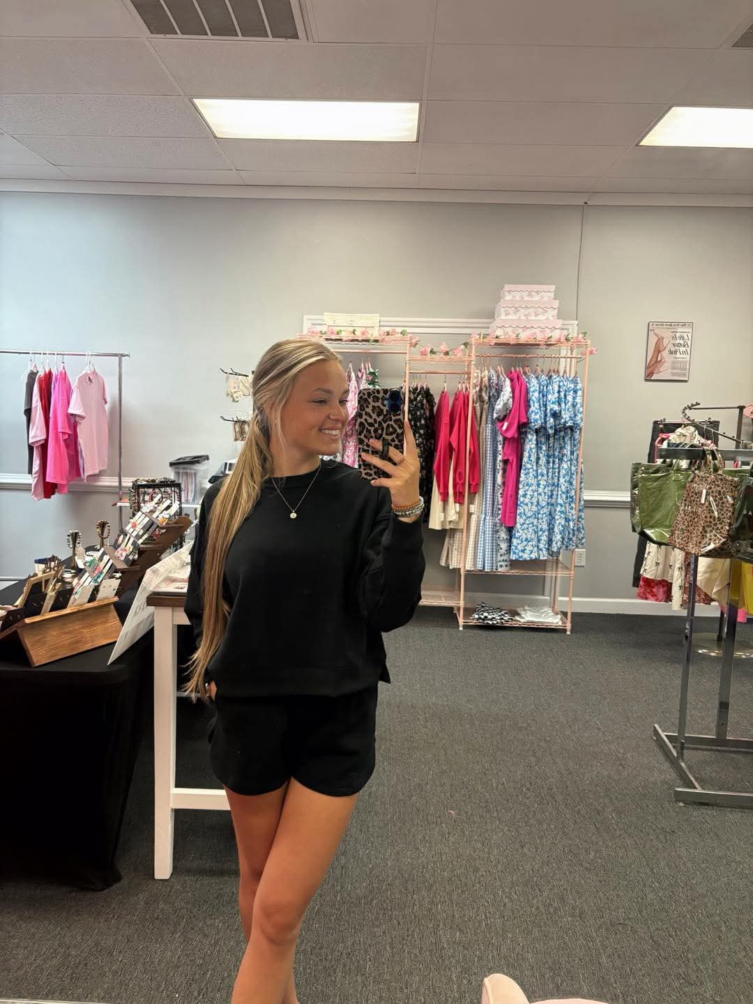 Fleece LS Sweatshirt and Short Set