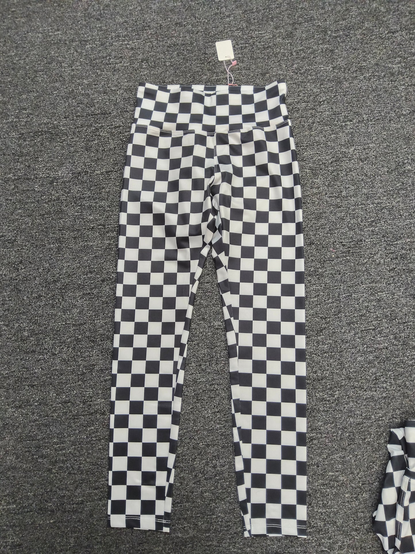 Black and White Checkered Leggings