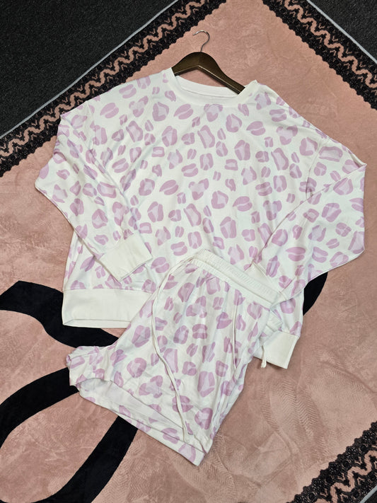 Purple Leopard Print Set