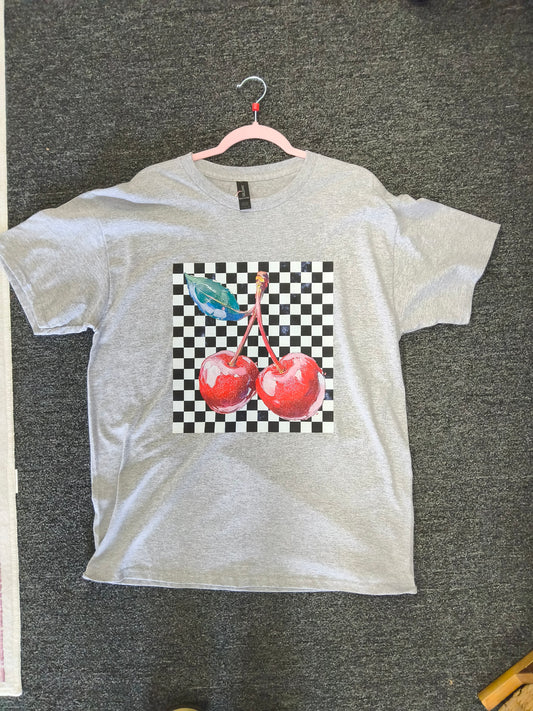 Checkered Cherry Tee Shirt