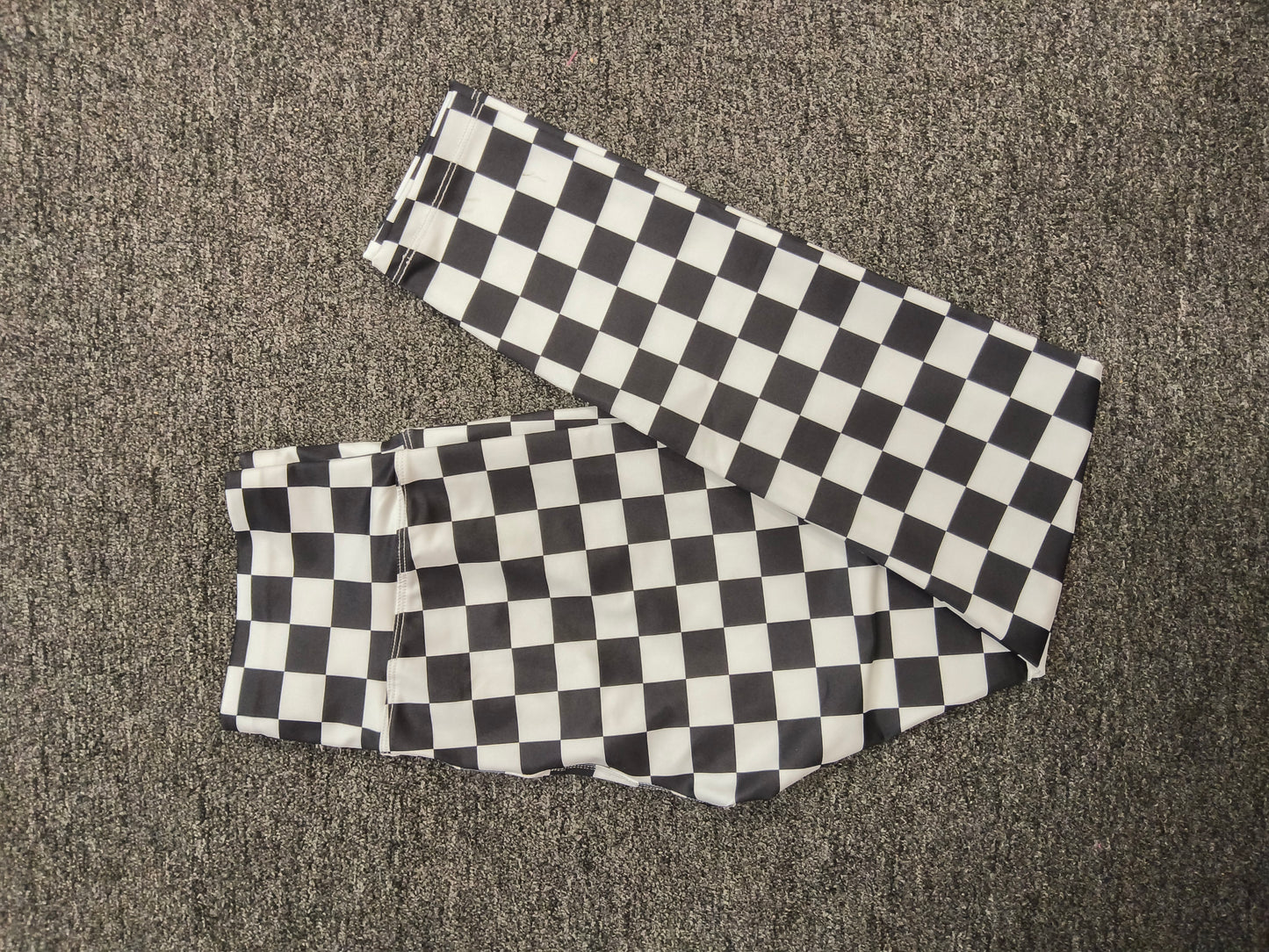 Black and White Checkered Leggings