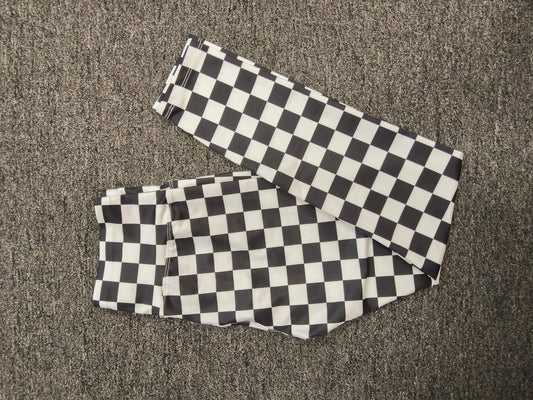 Black and White Checkered Leggings